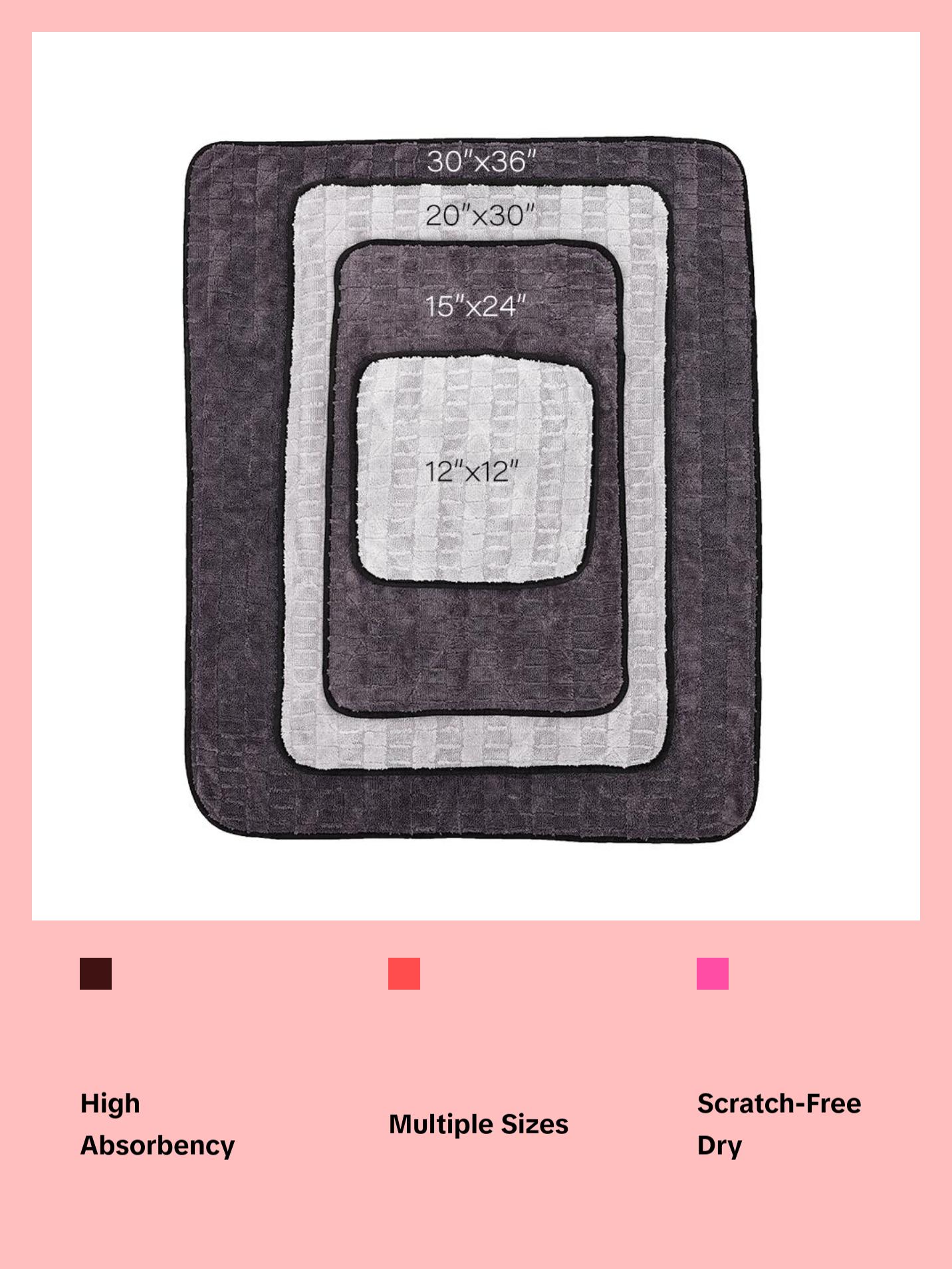 The Rag Company - Gauntlet Car Drying Towel - 70/30 Korean Microfiber, Dries Faster Without Scratching