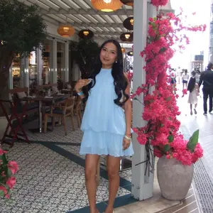 Women's Summer Fashion Party Halter Tie Back Mini Dress, Slim-Fitting Casual Elegant Short Sleeveless Dress for Home Outdoor City Style