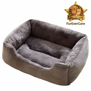 [FurEverCare] Pet Bed for Cats with Memory Foam Supportive Sofa Design Washable Removable Cover Non-Slip Base Waterproof Pet Couch Bed