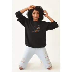 Live Truthfully Colorful - Embroidered Staple Unisex Crewneck Sweatshirt