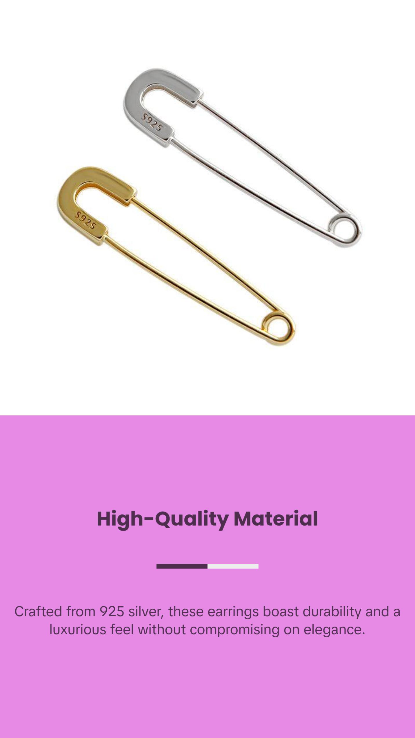 Safety Pin Earrings
