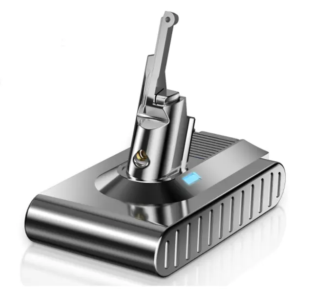 21.6V 6.4Ah Lithium Ion Replacement Battery for Dyson V8, 0 Memory Effect, Intelligent BMS, Plug-and-Play Snap-In Tool-Free Installation, Full Compatibility with V8 Absolute, Animal, Fluffy, Motorhead Cordless Vacuums, Long Run Time Batteries, Zero Memory