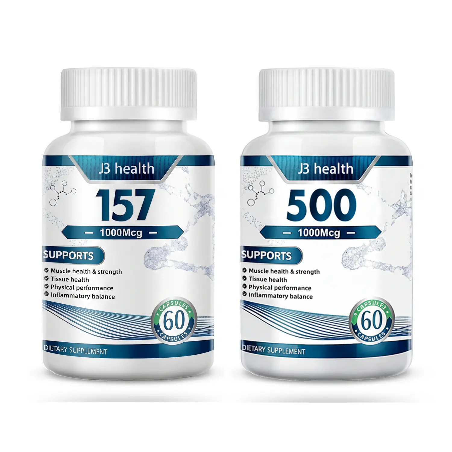 Elite Recovery Complex Wellness Supplement - Maximum Strength Soft Tissue Support, Joint Support, Prop 65 Safe, 2 Bottles Pack