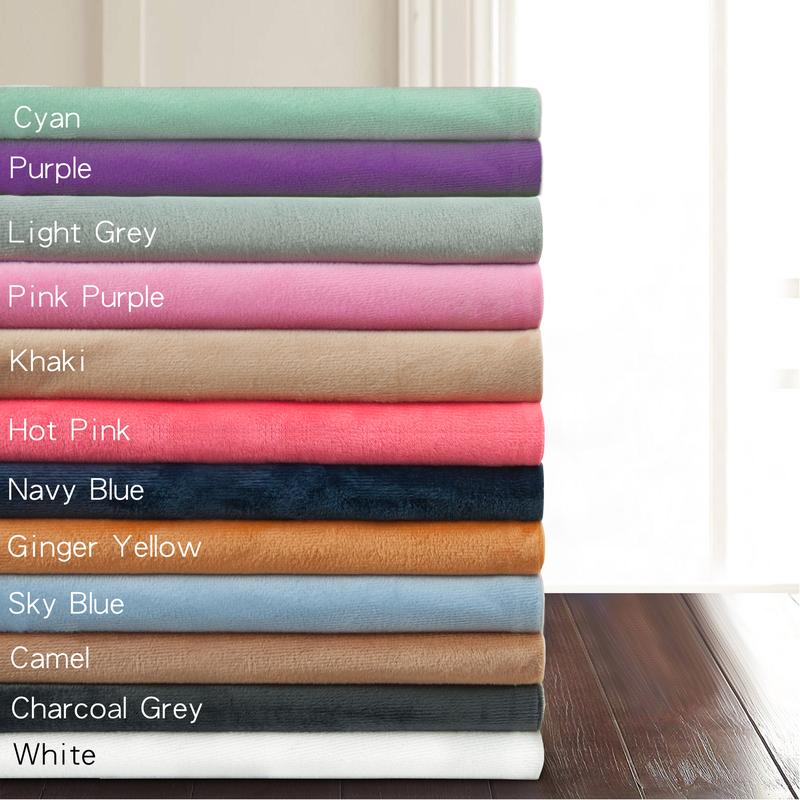 NTBAY 2 Pack Velvet Pillowcases – Plush Soft Zipper Closure Pillow Covers