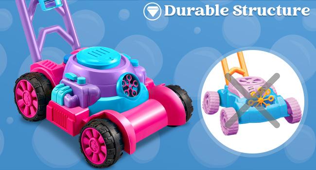 SLOOSH Bubble Lawn Mower Toddler Toys - Kids  Bubble Machine Summer Outdoor Push Toy Games, Backyard Garden Outside Play Toddlers Preschool Boys Girls Birthday Gifts Electric Dealsforyoudays