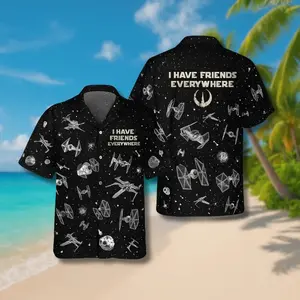 I Have Friends Everywhere Hawaiian Shirt, Father day Design Summer Button Down Shirt, Tropical Aloha Shirt, Gift for Him or Her
