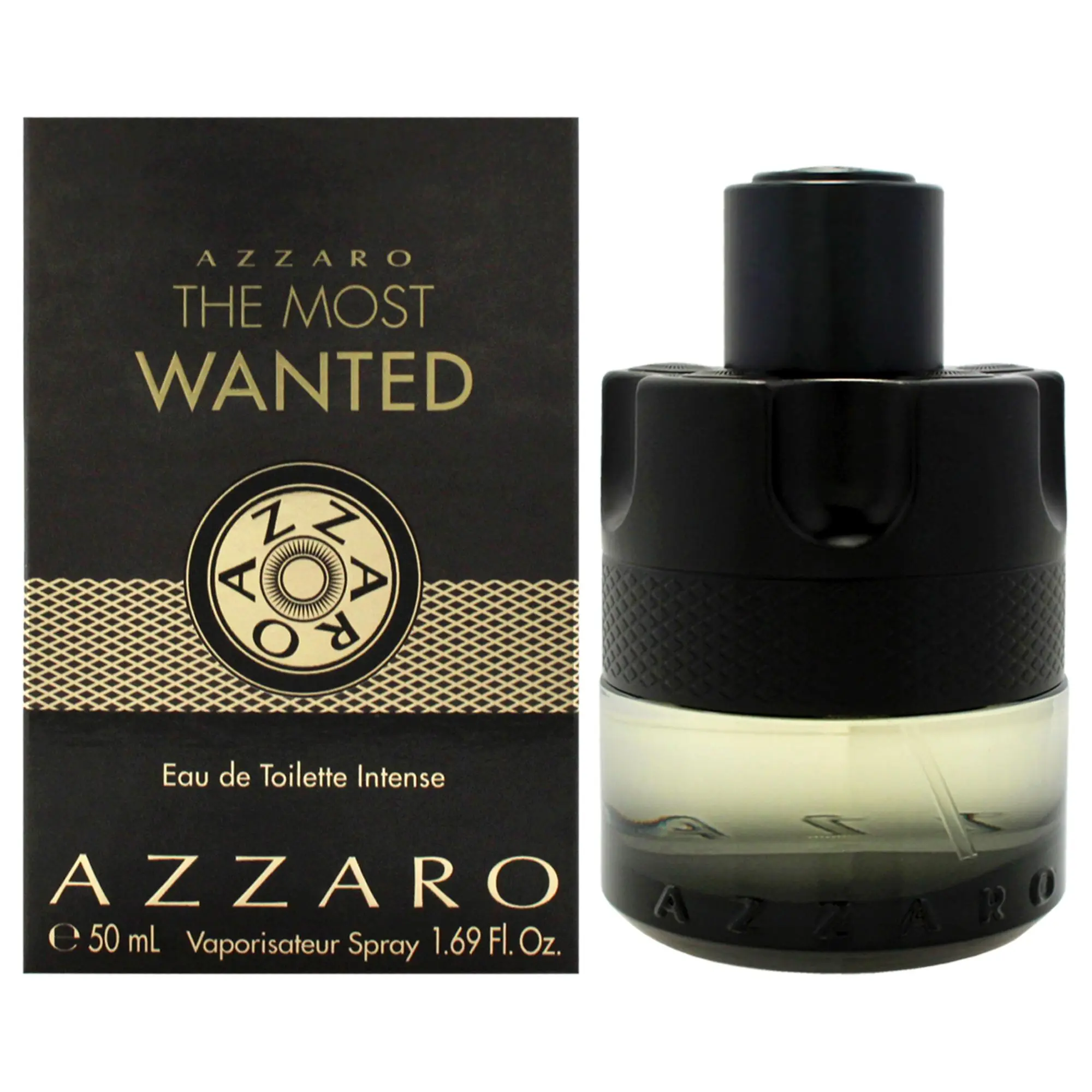 Azzaro The Most Wanted Eau de Toilette Intense, Aromatic Floral Musk Cologne for Men, Daily Wear Fragrance Spray, 50ml / 1.7 oz, Spray Bottle, 1 To 1.9 Fl Oz, Dreamy Floral Musk