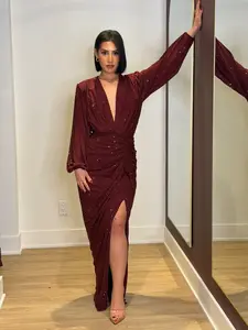 The Gina Dress | Maroon