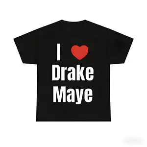 Game Day Gear I Heart Drake Maye Cotton T Shirt Casual Crewneck Funny Fan T Shirt