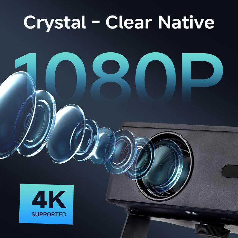 Portable Projector A32 - 1080P Full HD, Built-in Audio, Auto Focus & Keystone Correction - Android 13, Wifi/Bluetooth - Home Theater Projector with Remote Portable Projector A32 - 1080P Full HD, Built-in Audio, Auto Focus & Keystone Correction - Android 13, Wifi/Bluetooth - Home Theater Projector with Remote