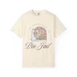 Pin Jail tee | Vintage pin collector design, enamel pin display illustration | Coquette Designed Graphic T-Shirt | 100% Cotton Comfort Colors