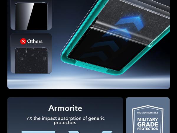 ESR 2 Pack Screen Protector for iPad Air11/13 inch 2026&iPad Pro 11/13 inch 2025/2024 | 9H Tempered Glass Film | with UltraFit Tray | Apple Pencil Support | Scratch Resistant | HD Clarity | Bubble Free