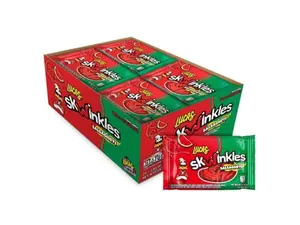 Salsagheti Watermelon Flavored Sweet & Hot Candy Strips and Tamarind Flavored Sauce, 0.84 oz - 12 Pieces Pack for Treats, Snack, Parties, Piñatas – Sweet