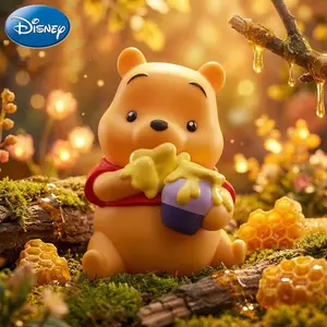 Disney Winnie The Pooh PVC Piggy Bank 1PC Officially Licensed Coin Bank Figurine Money Box Home Decor Collectible Desktop Organizer Savings Jar Gift