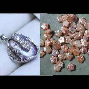 Pearl pendant+[live opening] Blossom Oyster Pearl