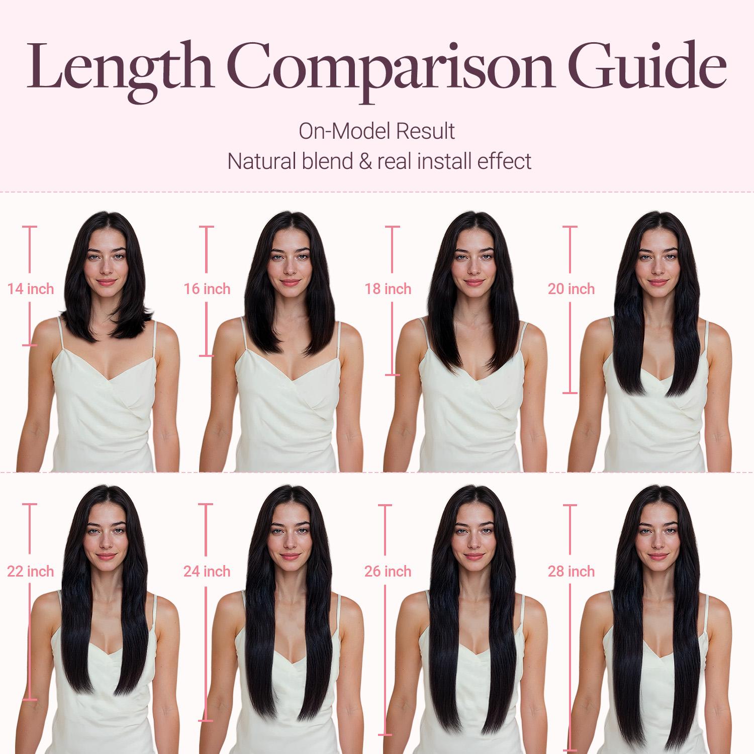 GOOGOO Hair Extensions Tape in Human Hair Natural Straight#SpringStatements