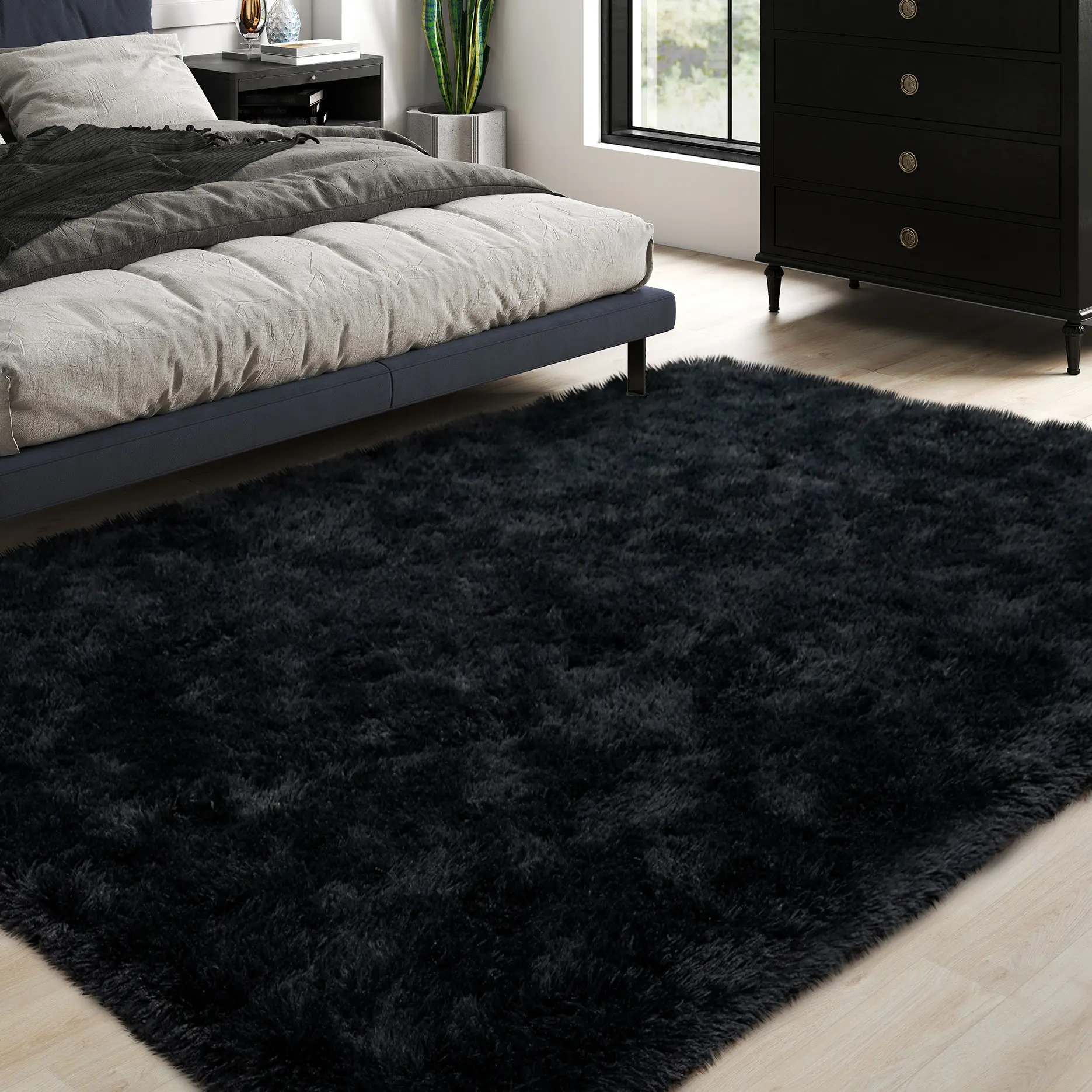 【Summer Sale Deals】Shag Area Rugs for Bedroom Living Room Ultra Soft Fluffy Area Rugs for Dorm, Indoor Carpet Nursery Rugs for Kids Room Home Decor, Perfect Indoor Decor for Boys and Girls, Upgrade Non-Slip, Home Decor Aesthetic, Summer wins