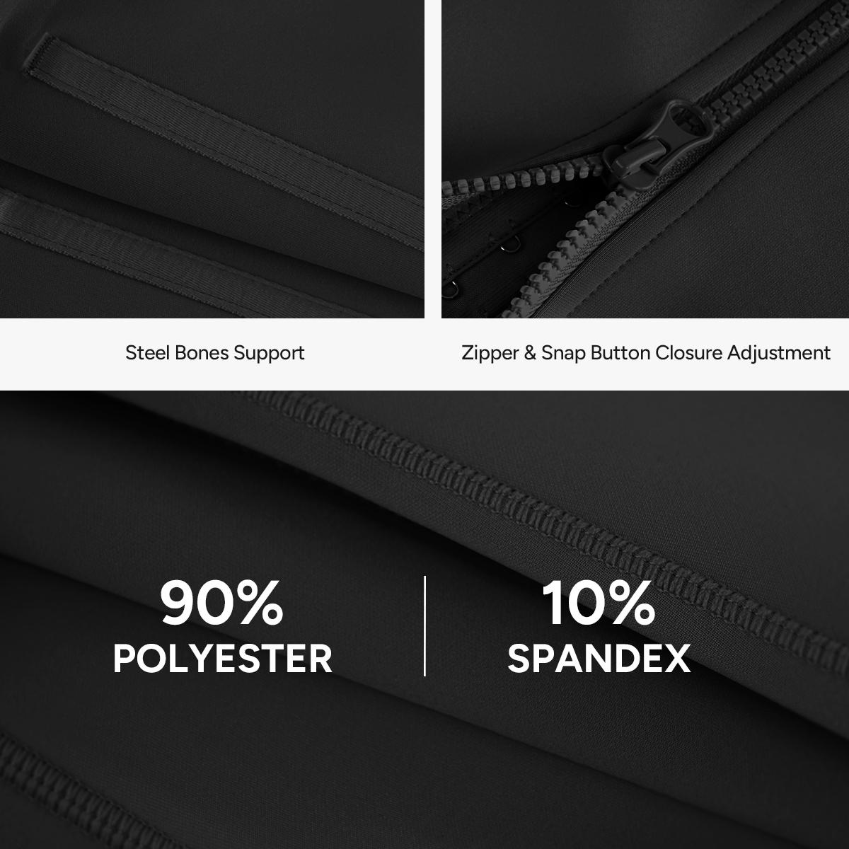 Nebility Women's Highwaist Corset Vest | Tummy Tuck Shapewear, Black | Sport & Daily Compression Womenswear Shaper Clothes Basic SpringStatements