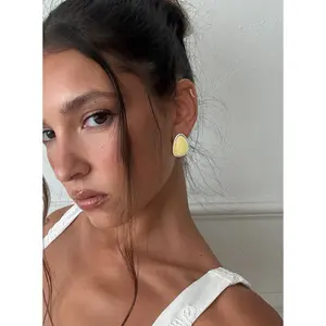 Vanita Earrings Silver / Yellow