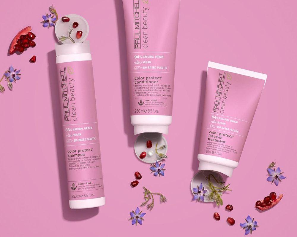 Paul Mitchell Clean Beauty Blonde Shampoo - 82% Natural Origin, Vegan, Pomegranate Oil for Radiance & Cleansing, 0.8lb