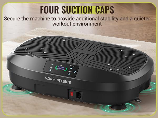 FLYBIRD&FFEIERDUN Vibration Plate Exercise Machine 330/340 lbs Capacity Lymphatic Drainage LED Touch Screen Remote Control Full Body Workout for Home Gym with 2 Resistance Bands TikTokShopBlackFriday TikTokShopCyberMonday