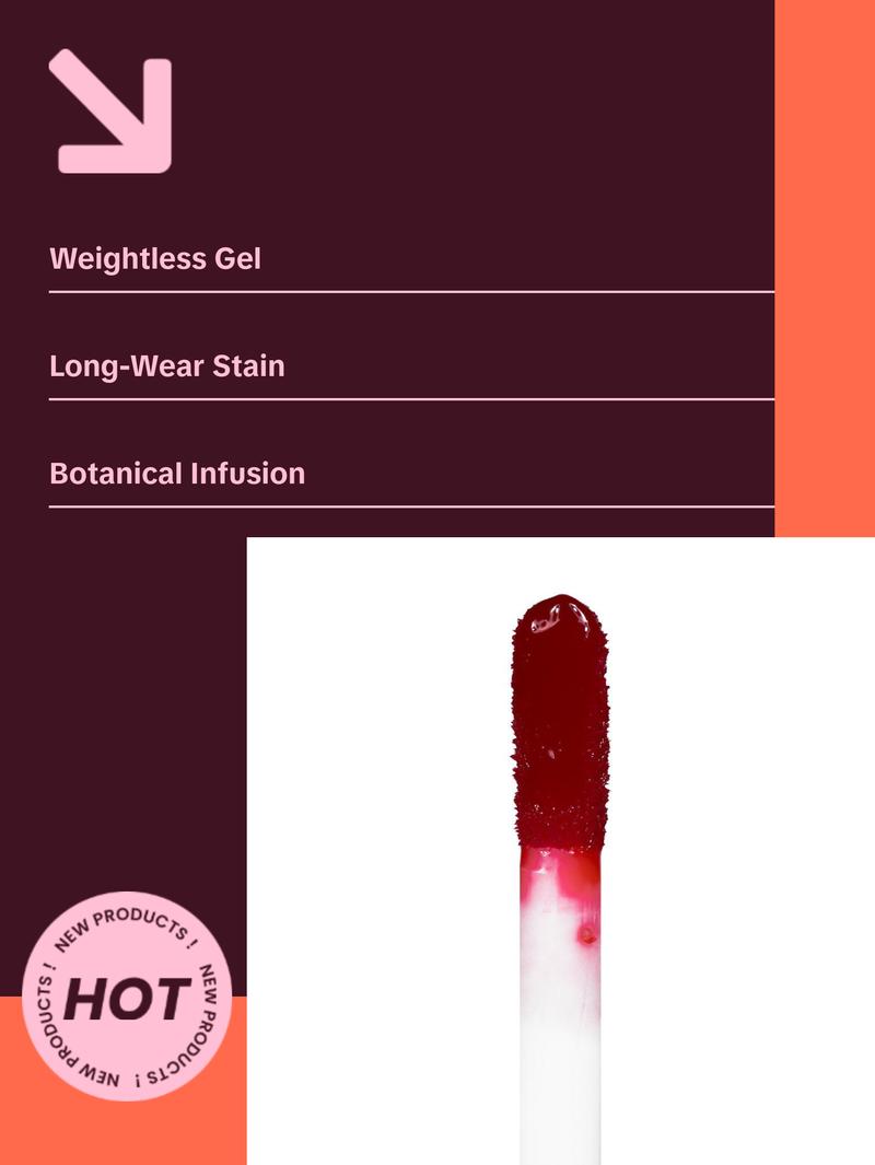 Palladio Jelly Tint, Liquid Stain for Cheeks & Lips, Vivid Color Lip Stain, Lightweight Non-Sticky and Transfer-proof, Natural Finish Makeup