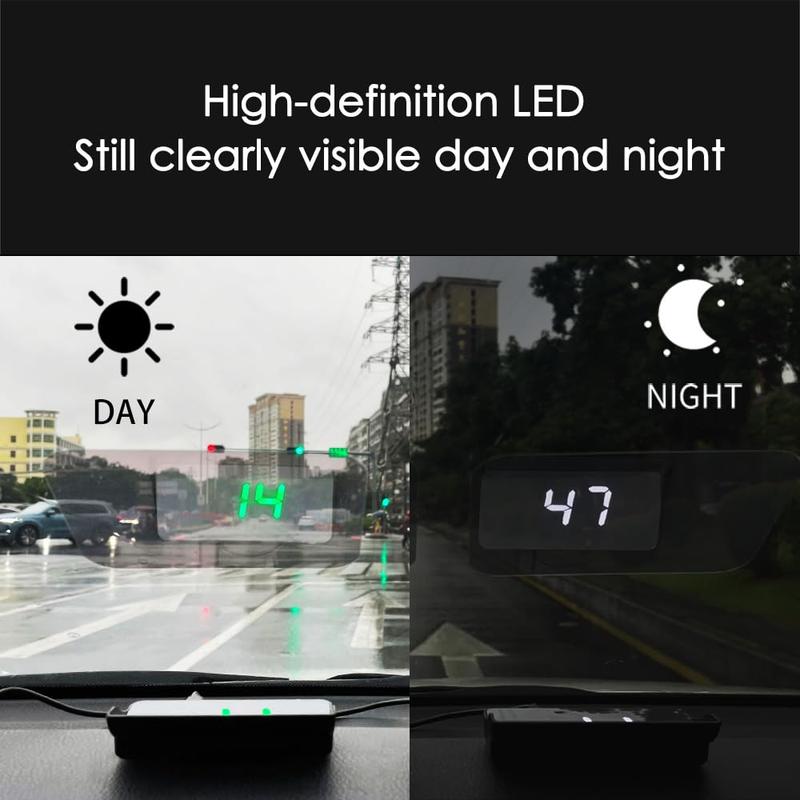GPS Digital Speedometer Speed Display for Car MPH Windshield Projector, Universal HUD Speedometer Speed Meter LED Large Font, Plug Play Tachometer on Wind Glass for SUV Auto Vehicle Motorcycle Glof Cart Truck Motorhome All Vehicles GPS Digital Speedometer Speed Display for Car MPH Windshield Projector, Universal HUD Speedometer Speed Meter LED Large Font, Plug Play Tachometer on Wind Glass for SUV Auto Vehicle Motorcycle Glof Cart Truck Motorhome All Vehicles