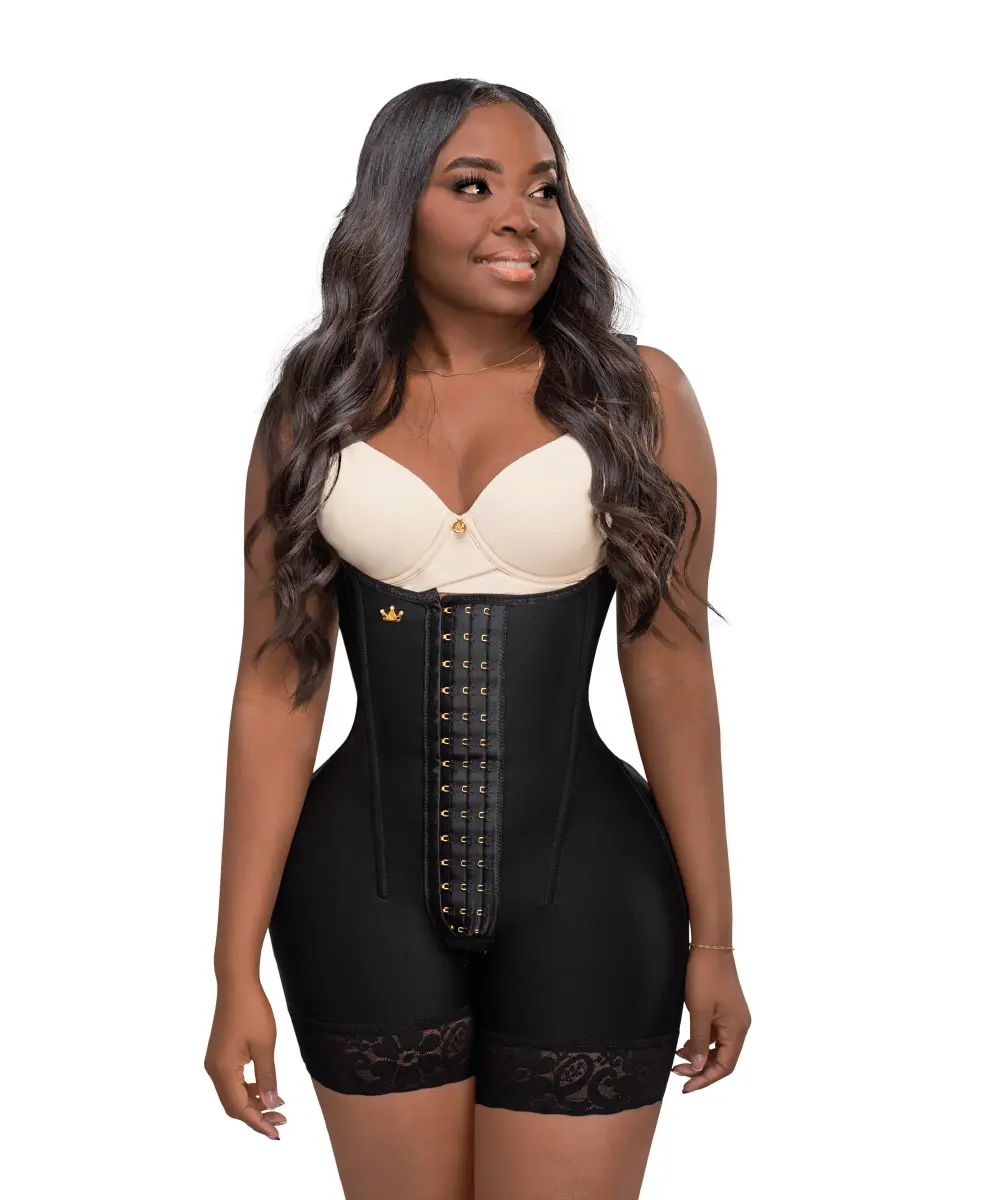 Mid-Thigh Bodysuit Shapewear with Boning - (LUXI-213/LUXI-013) - Comfort Shapewear with Abdominal and Butt-Lifting Design