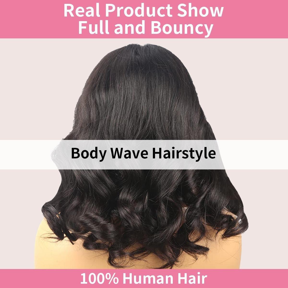 [Free Upgraded 7x6 Lace] Menglle Hair Glueless 250% Density 7x6 Lace Closure Wig Bouncy Body Wave Pre Cut Pre Bleached Ready Go Wigs Side Part#springfresh#GiftedInLove