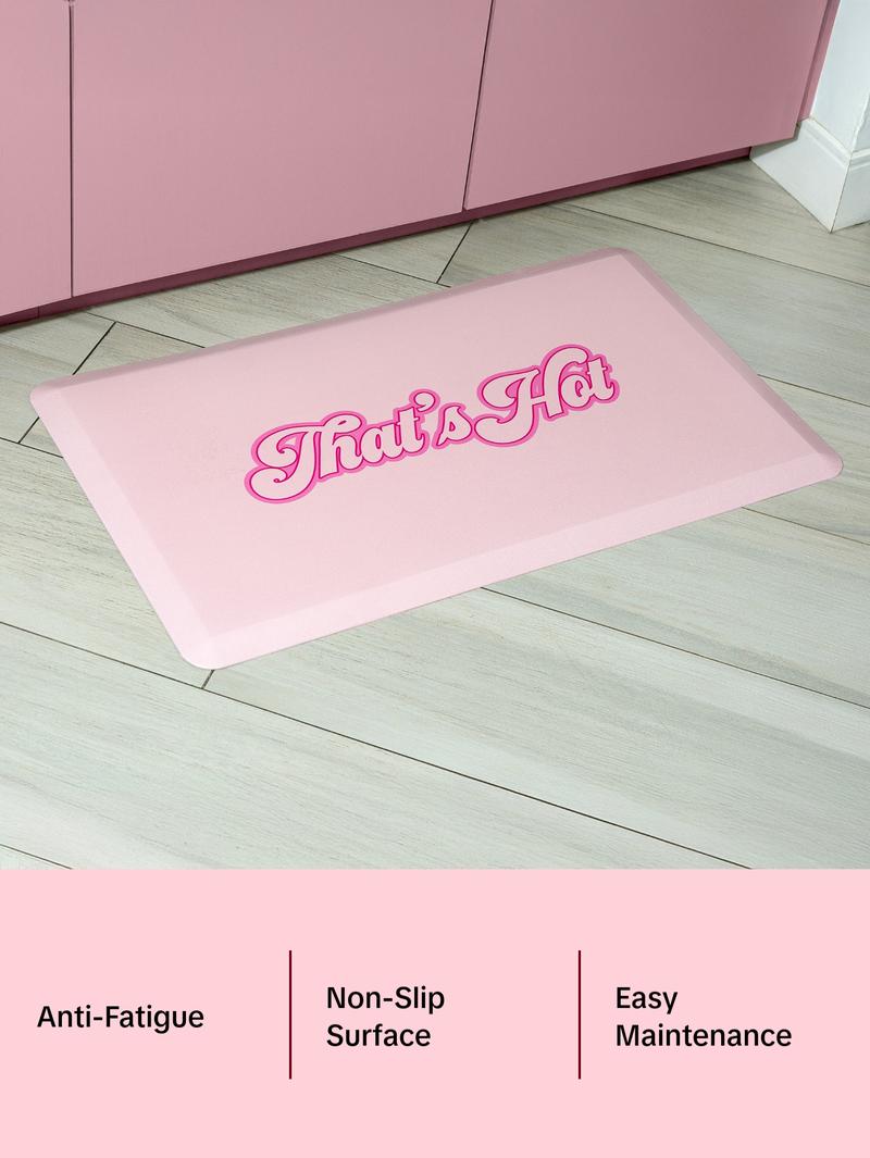 Paris Hilton Comfort Kitchen Mat, “That’s Hot” Design, Cushioned Anti-Fatigue Foam with Non-Slip Surface – Pink Paris Hilton Comfort Kitchen Mat, “That’s Hot” Design, Cushioned Anti-Fatigue Foam with Non-Slip Surface – Pink