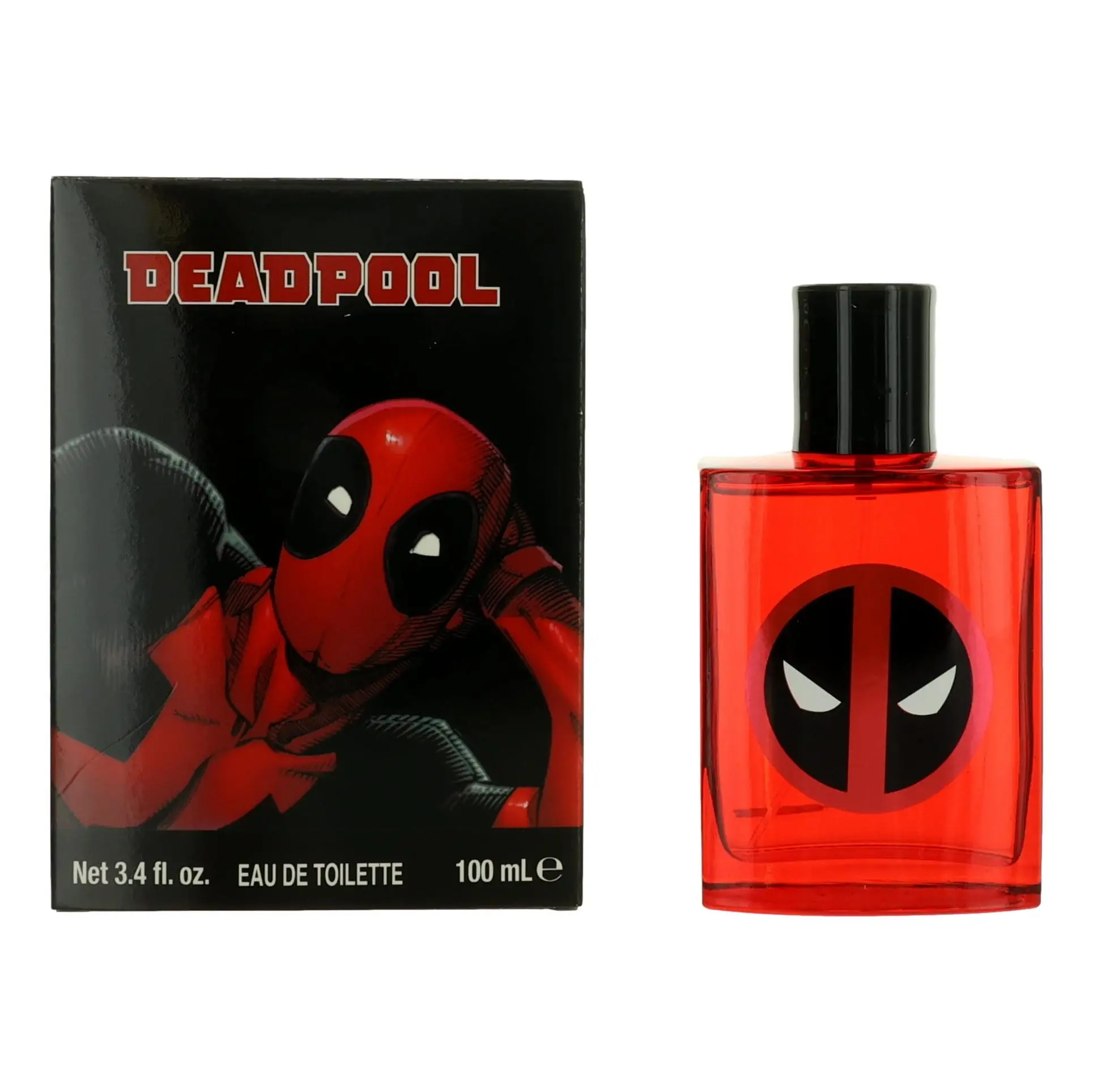 Marvel Deadpool Spray-On Men's Fragrance, 3.4 oz EDT Spray, Citrus Aqua-Aquatic Scent with Lemon & Musk Notes