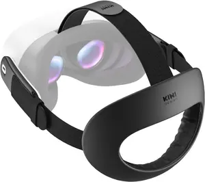 KIWI design K4 Flex Comfort Lite Head Strap for Quest 3/3S, Original Adjustable Replacement Strap with PU Foam Padding, Larger Headrest & Streamlined Design, Engineered for Lying-Down Use (No Battery) vr hardware