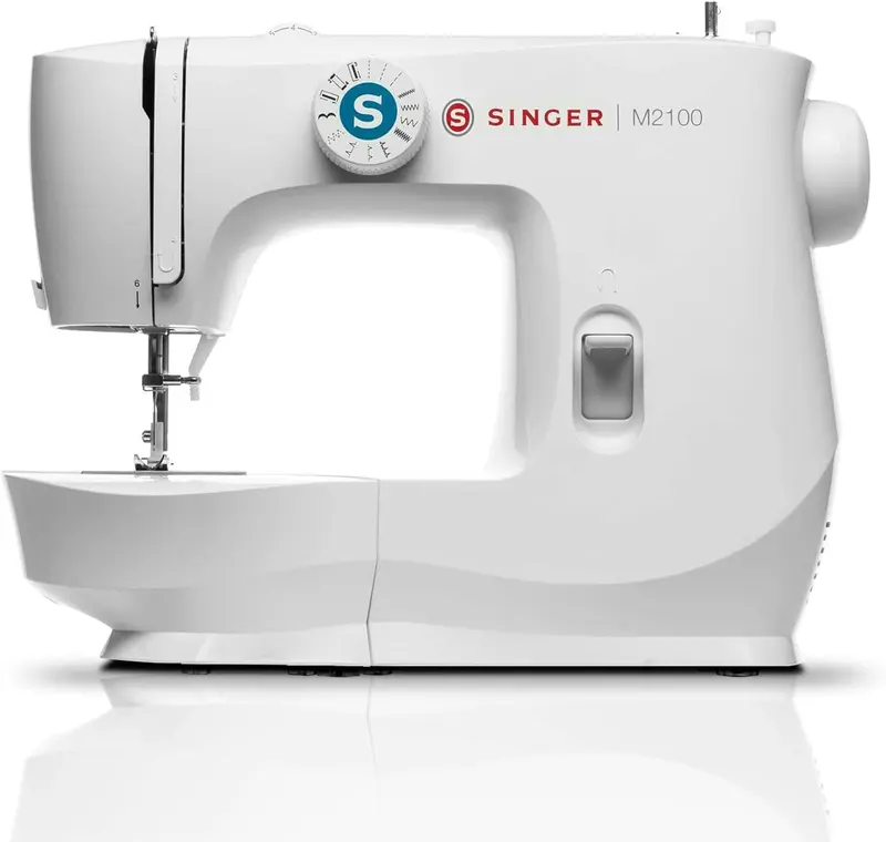 M2100 Lightweight & Compact Sewing Machine With 63 Stitch Applications, LED Light & Easy 4-step Buttonhole | Ideal for Mending and Sewing