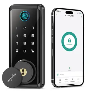 ARPHA D601 5 in 1 unlocking method,Bluetooth version, APP , fingerprint , password , key unlocking, can set temporary password, smart door locks