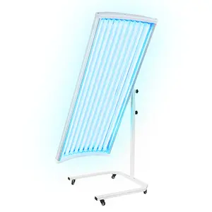 Indoor Home Tanning Lamp (73.2×28 in) –Full Body , Medium to Deep Medium Bronze Skin Tone & Glow, Quickly Streak-Free for Home Use, Height-Adjustable & 360° Rotation Stand, Timer