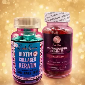 combo: an ashwagandha vitamin, a vitamin to stimulate hair growth