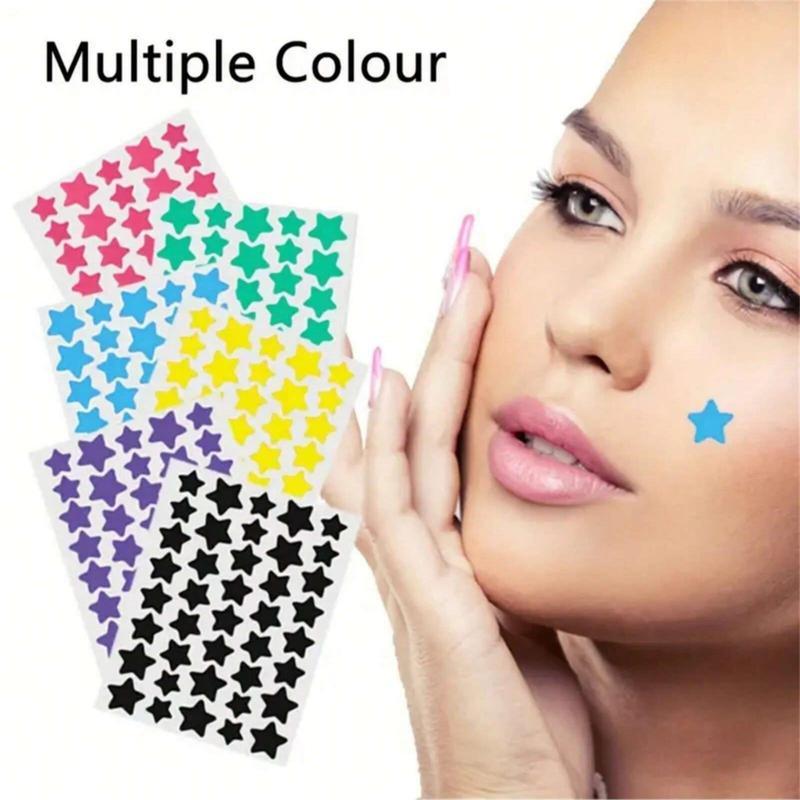Colorful Star Shaped Acne Patches 180pcs Set Invisible Pimple Patches for Women & Men Skin Care Products Lightweight Comfortable Solution