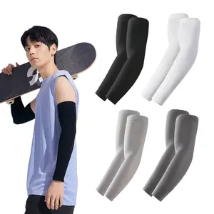 4 Pairs Unisex Cooling Arm Sleeves, Compression Sun Protection Arm Covers for Cycling, Driving, Golf, Running warmers mittens elbow,summerwins