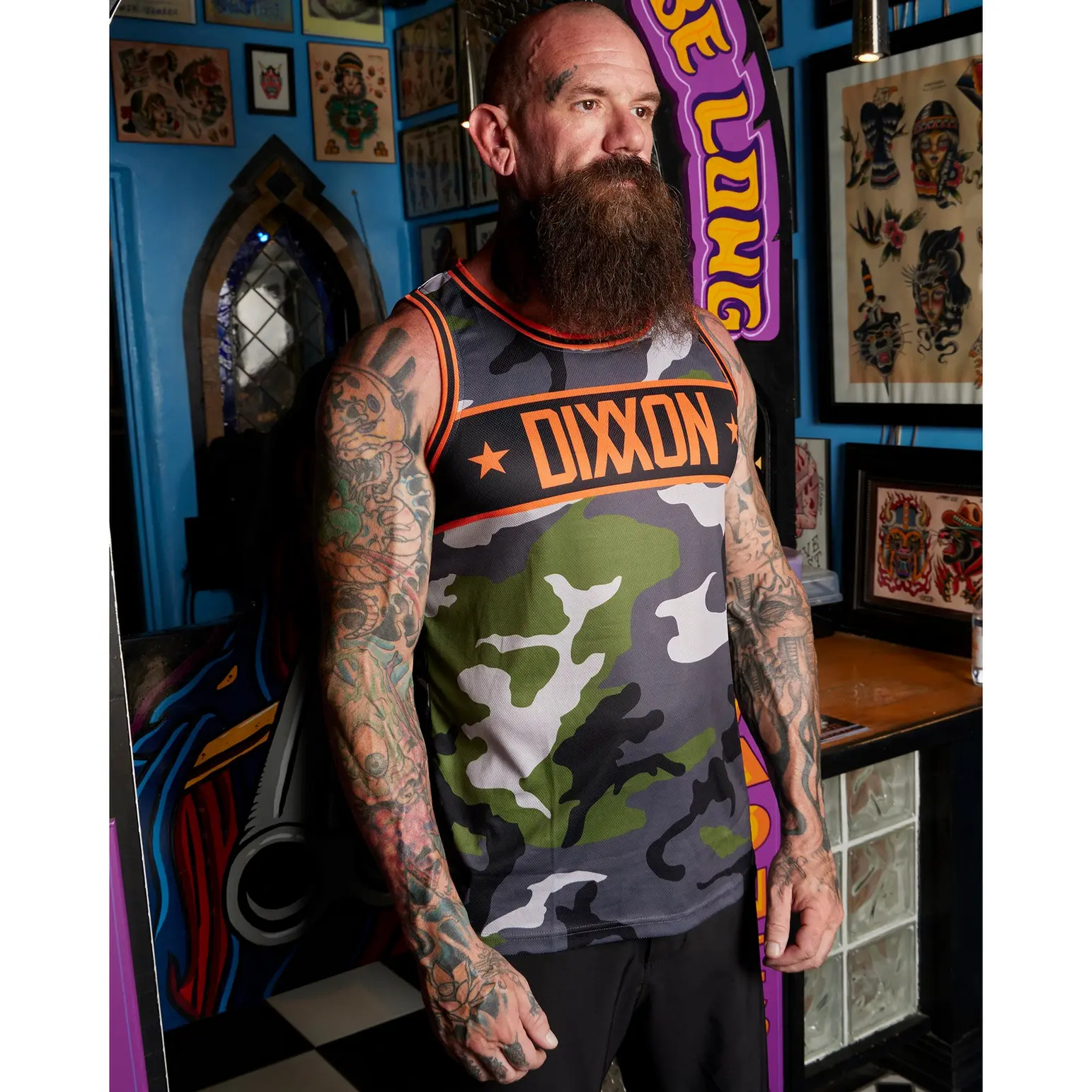 Unapologetically American Jersey - Camo & Orange