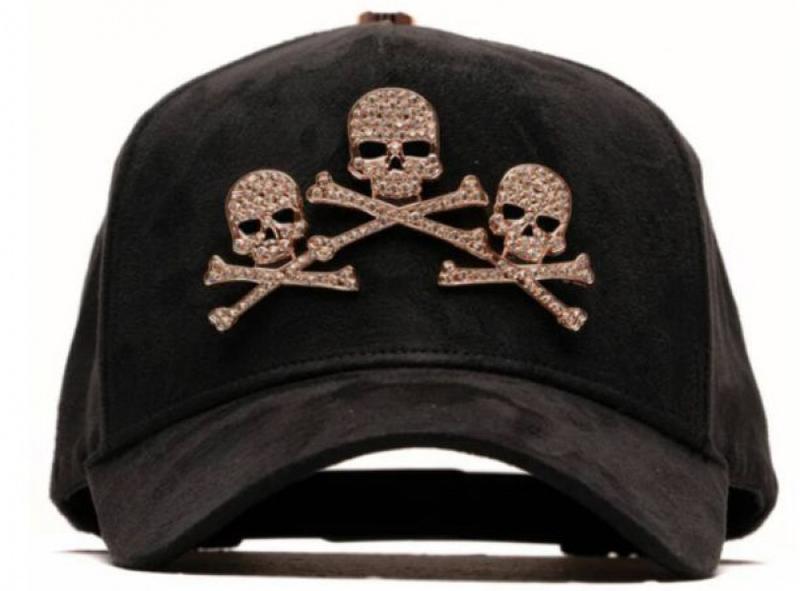 Barbas Hats Chrome Rose Gold – Premium Black Adjustable Snapback with 3D Chrome Metal Crosses, Trendy Streetwear Baseball Cap