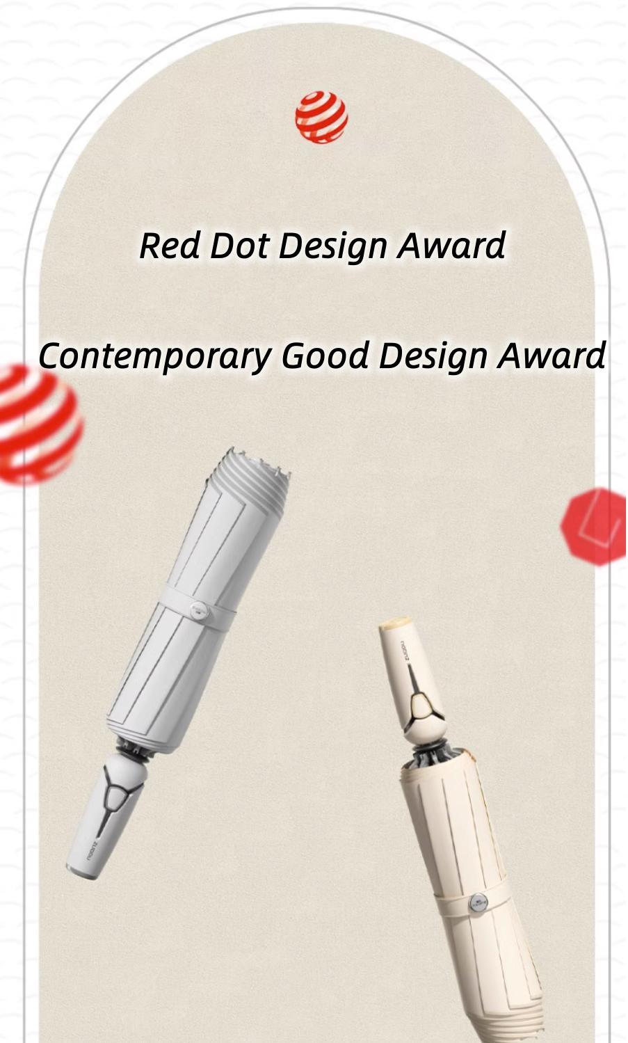 Night Light Reflection Umbrella Aluminium Case Tri-fold Reverse Design 10 Bones 280T Impact Cloth Hydrophobic Coating 470g Weight Safe for Rainy Nights - Cover