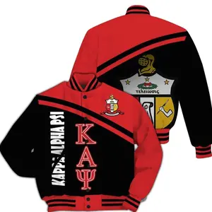 ΚΑΨ Varsity Jacket, Curved Shoulder Style Black Kappa Jacket Since 1911 Fraternity Jacket 456 RYT