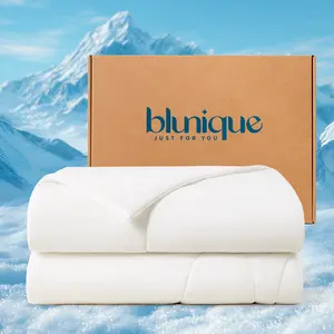 【Mother’s Day gift】BLUNIQUE Cooling Comforter for Summer - Breathable Dual-Sided Air-Conditioning Blanket Q-Max>0.46 Ideal for Hot Sleepers & Night Sweats Skin-Friendly Lightweight