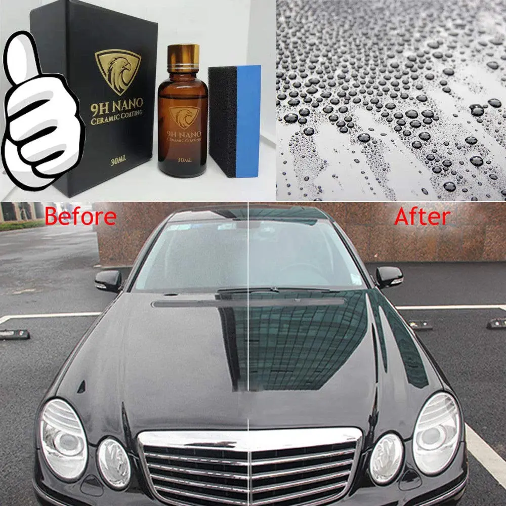 Garvee 9H Nano Ceramic Coating for Automotive Use, Water-Repellent, Scratch-Resistant Car Protection Accessory