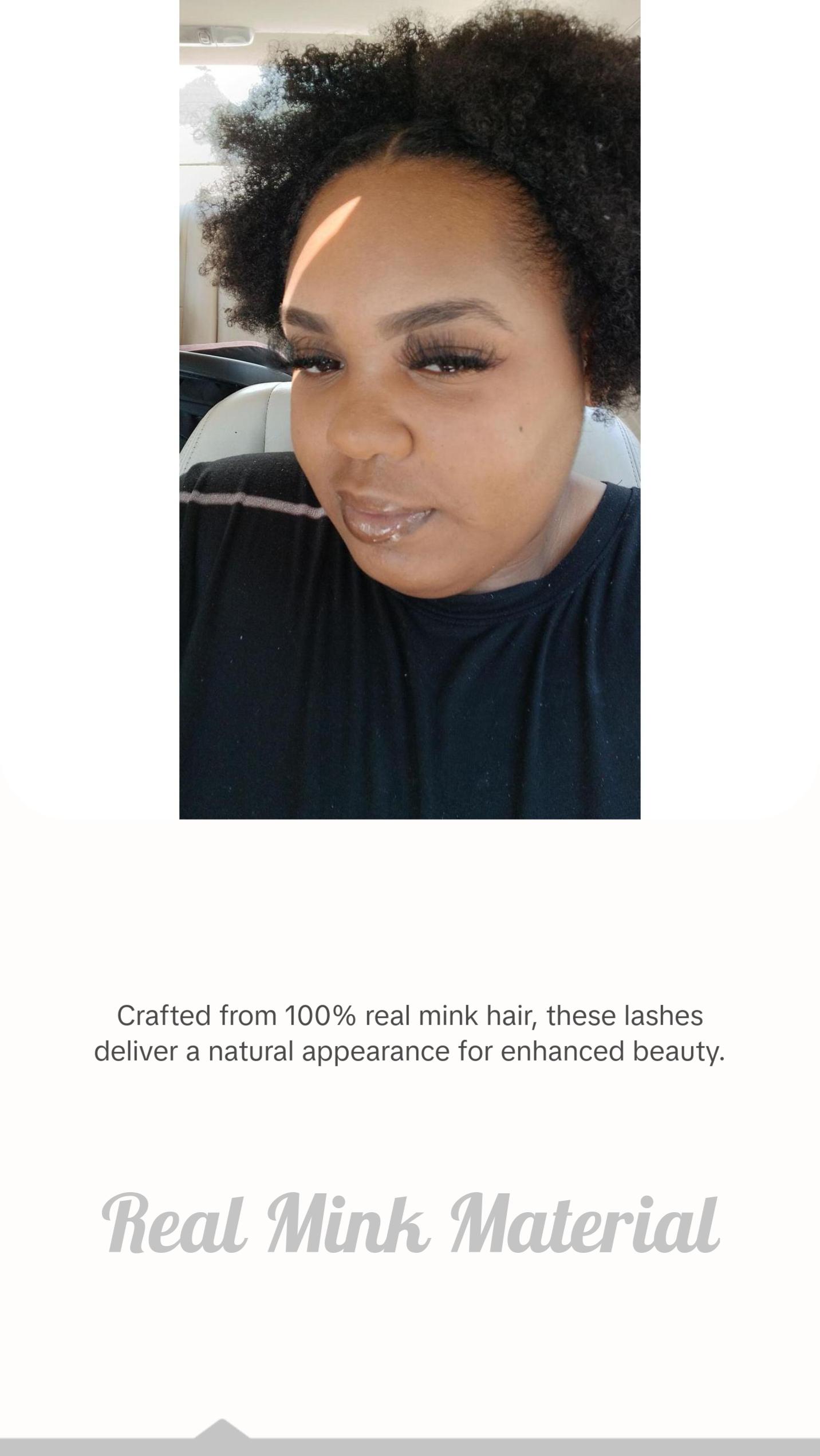 Caribbean Fluffy Mink EyeLashes - 15-25mm Soft Cotton Band with Reusable Hard Case & 2 Lash Brushes for Fluffy and Fresh Look Makeup Cosmetic