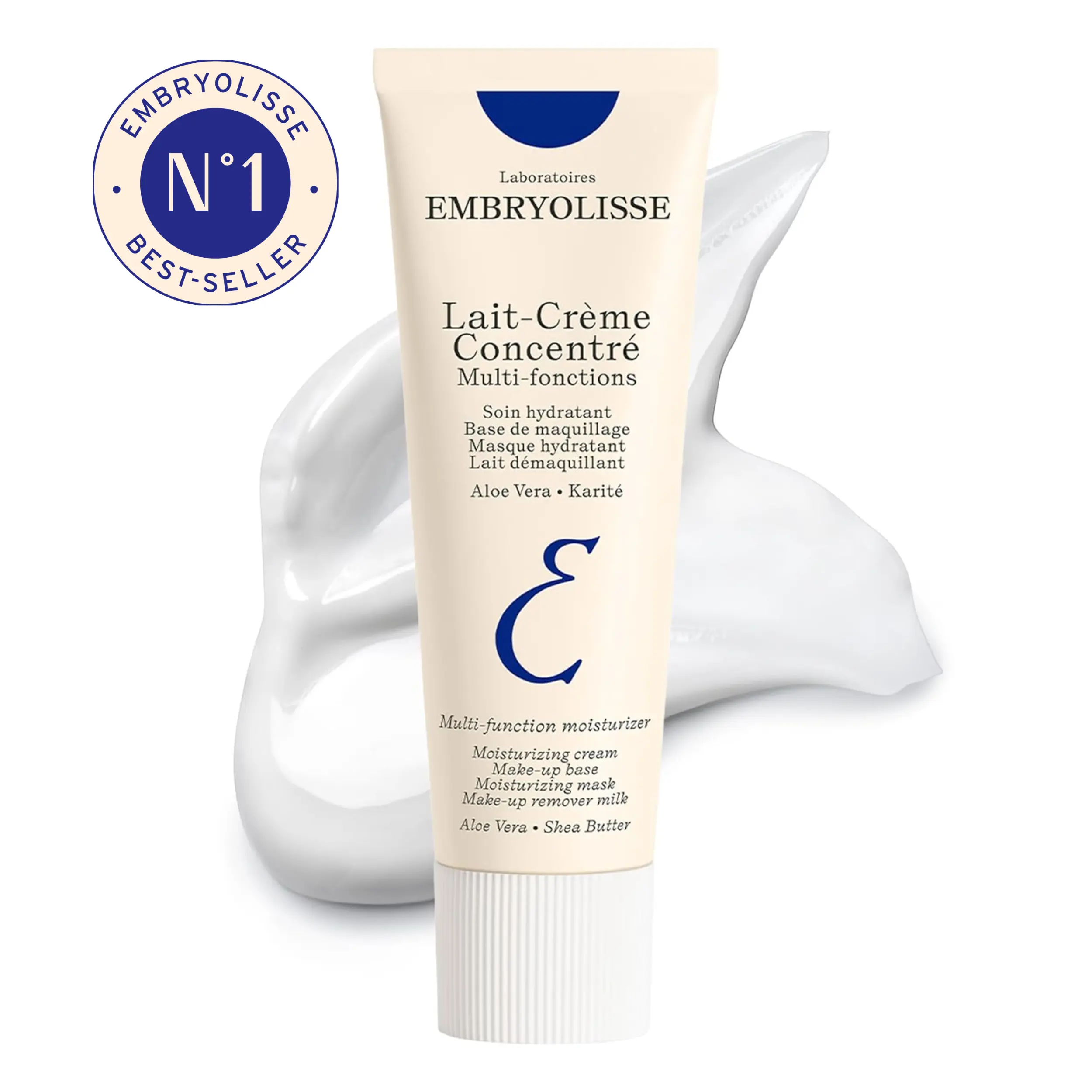 Embryolisse Lait-Crème Concentré Face Moisturizer and Makeup Primer, French Face Cream With Shea Butter & Aloe Vera