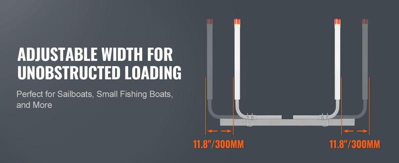 VEVOR Boat Trailer Guide with LED Illumination, 20"-60" Flexible Height Guide Poles, Pair of Corrosion-Resistant Steel Supports, Equipped with PVC Sleeves, Suitable for Ski, Fishing, or Sailboat Trailers VEVOR Boat Trailer Guide with LED Illumination, 20"-60" Flexible Height Guide Poles, Pair of Corrosion-Resistant Steel Supports, Equipped with PVC Sleeves, Suitable for Ski, Fishing, or Sailboat Trailers