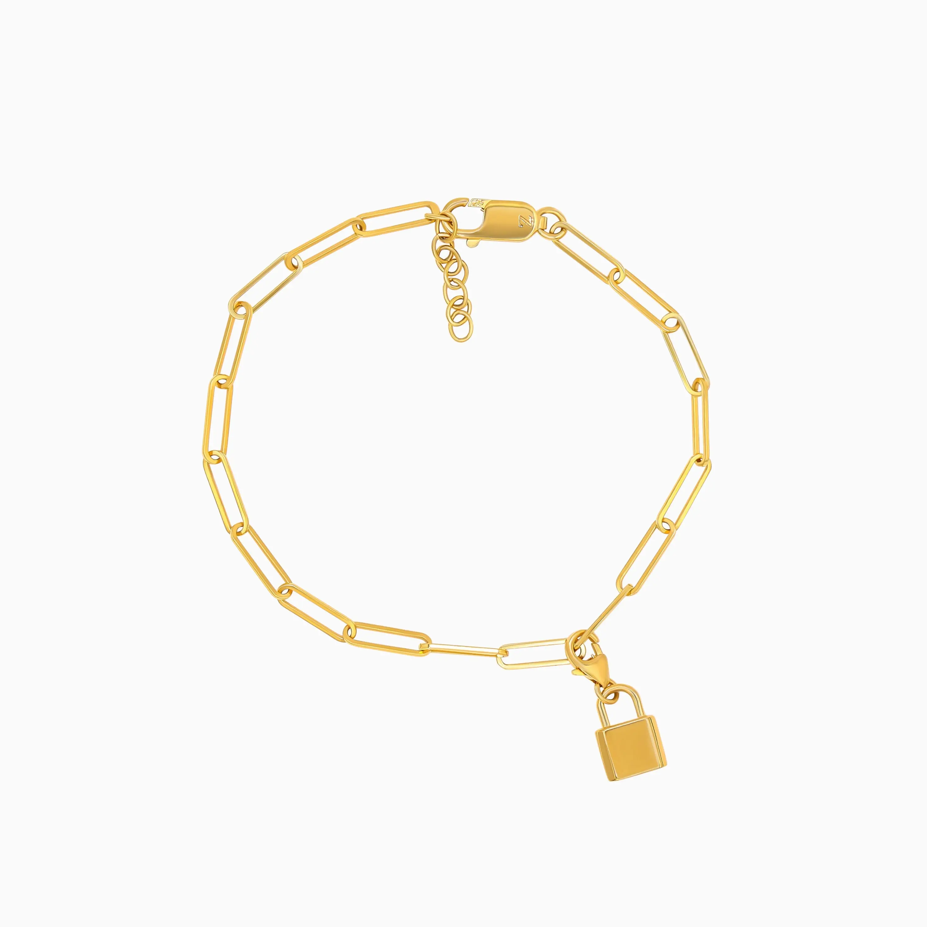 UNBREAKABLE Chain Link Bracelet with Mini Padlock