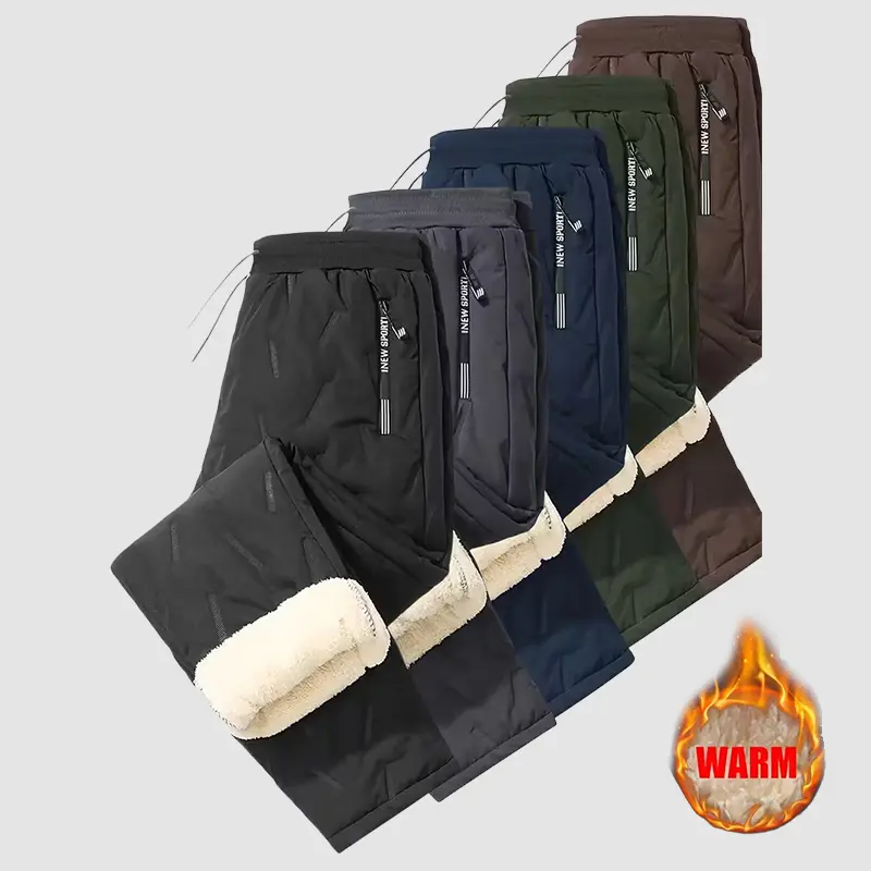fleece-lined snow pant plush fleece Women's Warm Thermal Winter Pants - Fleece Lined, Multiple Colors, Comfortable Fit, Ideal for Cold Weather casual