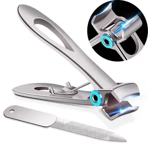 Nail Clippers for Men Thick Nails - Large Toe Nail Clippers for Thick Nails for Senior with Wide Jaw Opening, Sharp Finger Nail Clippers Adult Cutter for Tough Nail